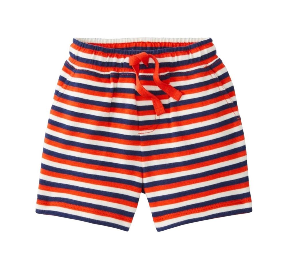 Hanna Andersson NWT Striped Shorts In Slub Cotton